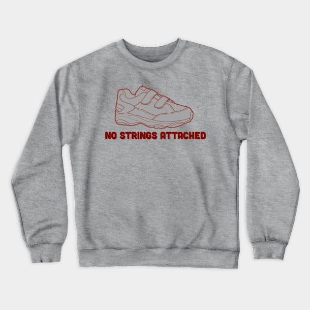 No Strings Attached Crewneck Sweatshirt by FolkBloke